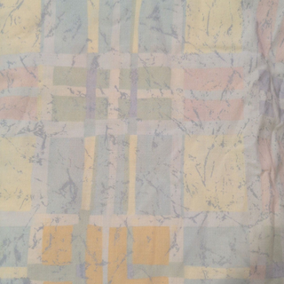 Betsy - Top Sheet - Grid with pastel colors and intersecting lines - Artful Accumulator Boutique Vintage
