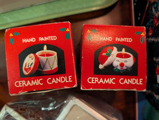 Choice: Christmas ceramic candle -  - #tag1# - #tag2# - #tag3# - #tag4# - the Artful Accumulator's Vintage Boutique