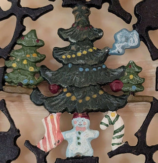 Christmas tree and Christmas Cookie trivet - Artful Accumulator Boutique Vintage