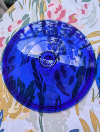 Cobalt Blue 2L 2Qt casserole oven-to-table handled bowl with matching fitted lid by Anchor Hocking - Artful Accumulator Boutique Vintage