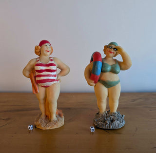 Figurines of two cool ladies - Artful Accumulator Boutique Vintage