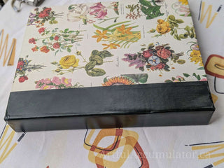 Floral Specimen 3 ring binder with photo pages, green binding -  - #tag1# - #tag2# - #tag3# - #tag4# - the Artful Accumulator's Vintage Boutique