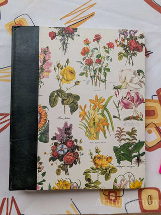 Floral Specimen 3 ring binder with photo pages, green binding -  - #tag1# - #tag2# - #tag3# - #tag4# - the Artful Accumulator's Vintage Boutique
