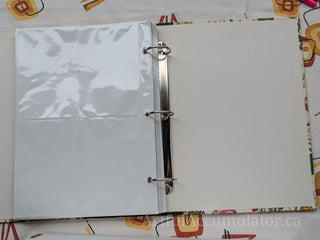 Floral Specimen 3 ring binder with photo pages, green binding -  - #tag1# - #tag2# - #tag3# - #tag4# - the Artful Accumulator's Vintage Boutique