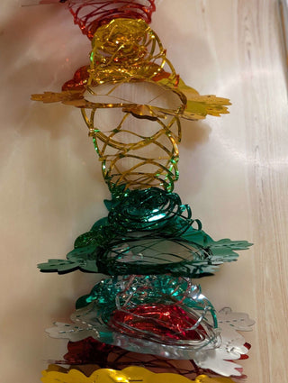 Metallic Hanging banners in Christmas colours - Artful Accumulator Boutique Vintage