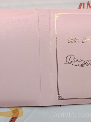 "Our Baby" pink cover photo album -  - #tag1# - #tag2# - #tag3# - #tag4# - the Artful Accumulator's Vintage Boutique