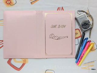 "Our Baby" pink cover photo album -  - #tag1# - #tag2# - #tag3# - #tag4# - the Artful Accumulator's Vintage Boutique