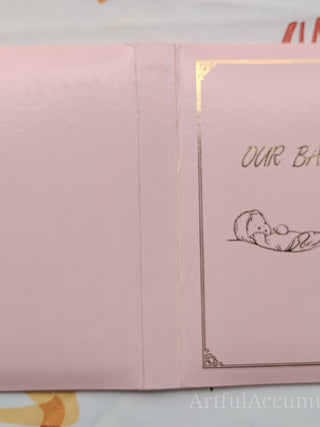 "Our Baby" pink cover photo album -  - #tag1# - #tag2# - #tag3# - #tag4# - the Artful Accumulator's Vintage Boutique