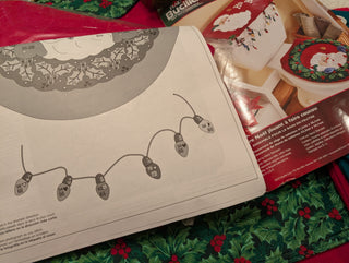 Bucilla peek-a-boo Santa toilet seat cover kit unassembled