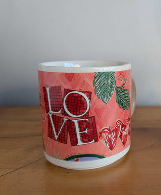 CHOICE: Valentine's Day mugs L O V E or HEARTS