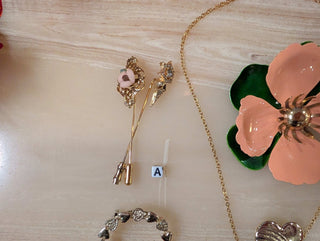 You Choose: Jewelry Collection #1: Hat pins, lockets, lovers, and florals