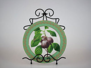 Plums with gilded rim - Decorative Plates - #tag1# - #tag2# - #tag3# - #tag4# - the Artful Accumulator's Vintage Boutique