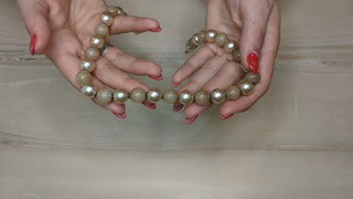 Short Necklace with Alternating Pearl and Translucent Beads - Artful Accumulator Boutique Vintage