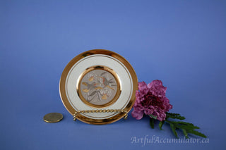 Small Hummingbird gilded plate by Chokin Art, Ring Dish -  - #tag1# - #tag2# - #tag3# - #tag4# - the Artful Accumulator's Vintage Boutique