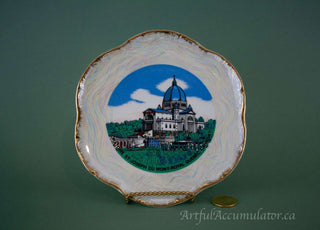 St Joseph's Oratory, iridescent decorative plate -  - #tag1# - #tag2# - #tag3# - #tag4# - the Artful Accumulator's Vintage Boutique