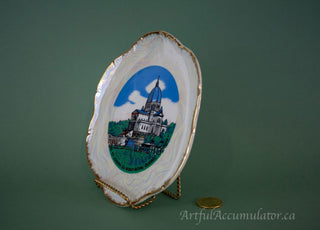 St Joseph's Oratory, iridescent decorative plate -  - #tag1# - #tag2# - #tag3# - #tag4# - the Artful Accumulator's Vintage Boutique