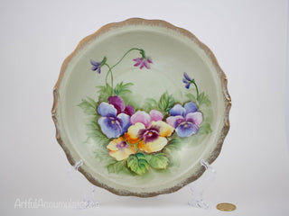Pansy bowl pansies -  - #tag1# - #tag2# - #tag3# - #tag4# - the Artful Accumulator's Vintage Boutique
