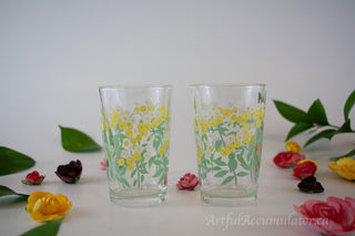 abstract blooms, vertical pattern, set of 3 -  - #tag1# - #tag2# - #tag3# - #tag4# - the Artful Accumulator's Vintage Boutique