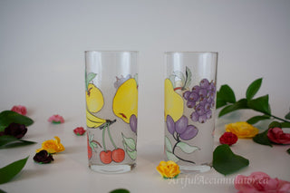 frosted highball with fruit -  - #tag1# - #tag2# - #tag3# - #tag4# - the Artful Accumulator's Vintage Boutique