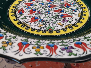 handpainted floral plate from Turkey -  - #tag1# - #tag2# - #tag3# - #tag4# - the Artful Accumulator's Vintage Boutique