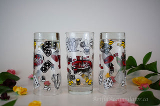 highball with casino, chess, etc -  - #tag1# - #tag2# - #tag3# - #tag4# - the Artful Accumulator's Vintage Boutique