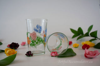 multicolor abstract floral (warhol-esque), set of 3 -  - #tag1# - #tag2# - #tag3# - #tag4# - the Artful Accumulator's Vintage Boutique
