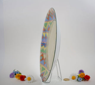 oversized serving plate with funky design on rim Switch2 -  - #tag1# - #tag2# - #tag3# - #tag4# - the Artful Accumulator's Vintage Boutique