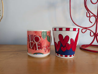 CHOICE: Valentine's Day mugs L O V E or HEARTS