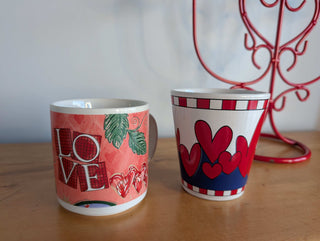 CHOICE: Valentine's Day mugs L O V E or HEARTS