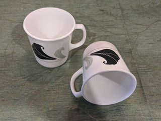 Corelle mugs, iris