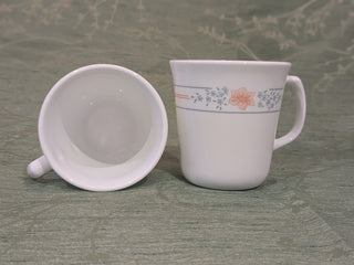 set of 2, Corelle mugs, apricot