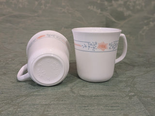 set of 2, Corelle mugs, apricot