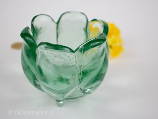tulip recycled glass votive -  - #tag1# - #tag2# - #tag3# - #tag4# - the Artful Accumulator's Vintage Boutique
